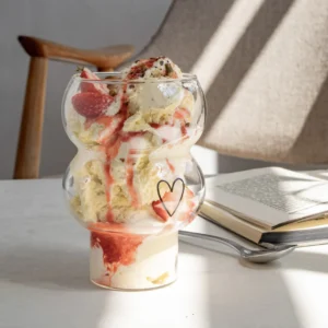 Διπλό γυάλινο ποτήρι καρδιά - 500 ml - Image 5